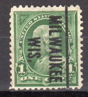 JK-0179; USA Precancel/Vorausentwertung/Preo; Milwaukee (WI) Type L-3 TS, 1ct 1898 Down - Préoblitérés