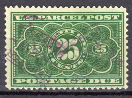 JK-0031; USA Precancel/Vorausentwertung/Preo; Hanover (NH) Type L-2 HS, 25 Ct 1913 Parcel Post Postage Due - Préoblitérés