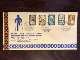 ETHIOPIA FDC COVER 1981 YEAR DISABLED PEOPLE HEALTH MEDICINE STAMPS - Etiopia