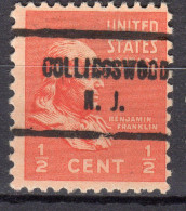 NJ-142; USA Precancel/Vorausentwertung/Preo; COLLINGSWOOD (NJ), Type 713 - Préoblitérés