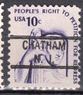 NJ-126; USA Precancel/Vorausentwertung/Preo; CHATHAM (NJ), Type 729 - Precancels