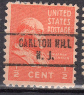 NJ-119; USA Precancel/Vorausentwertung/Preo; CARLTON HILL (NJ), Type 734 - Precancels