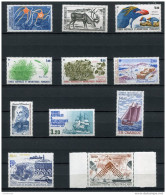 TAAF; 1987;année Complète;TPn° 122 à 129 + PA N°97 à 99 ;NEUFS**;MNH - Volledig Jaar