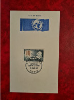 Carte Maxi 1964  FDC 1963 PARIS CAMPAGNE MONDIALE CONTRE LA FAIN - Otros & Sin Clasificación