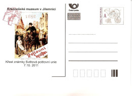 CDV C Czech Republic Introduction Of The UPU Anniversary Stamp In Jilemnice 2011 Coach - U.P.U.