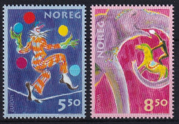 MiNr. 1446 - 1447 Norwegen       2002, 20. Sept. Europa: Zirkus - Postfrisch/**/MNH - Ungebraucht