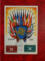 Carte Maxi 1964  FDC 1963 STRASBOURG EUROPA CONSEIL DE L'EUROPE - Otros & Sin Clasificación
