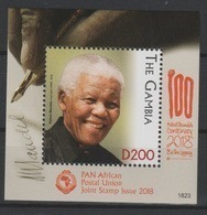 Gambie Gambia 2018 Mi. ? S/S Joint Issue PAN African Postal Union Nelson Mandela Madiba 100 Years - Gemeinschaftsausgaben