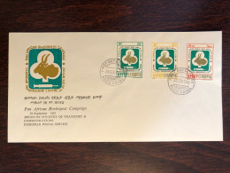 ETHIOPIA FDC COVER 1992 YEAR VETERINARY  HEALTH MEDICINE STAMPS - Ethiopie