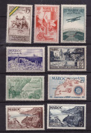 MAROC - Divers - 1947-1956 - Lot De 9 Tmbres Neufs ** - Cote  20 € - Ungebraucht