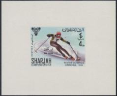 Sharjah Khor Fakkan Mi.Nr. 159Sb Olympia 1968 Grenoble, Skiabfahrt (4) - Schardscha