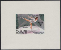 Sharjah Khor Fakkan Mi.Nr. 160Sb Olympia 1968 Grenoble, Eiskunstlauf (5) - Sharjah