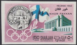 Sharjah Khor Fakkan Mi.Nr. 165B Geschichte D.Olymp. Spiele, Helsinki 1952 (50) - Schardscha