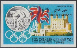 Sharjah Khor Fakkan Mi.Nr. 164B Geschichte D.Olymp. Spiele, London 1948 (25) - Sharjah