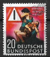 Bund 1952: Mi. 162 O Verkehrssicherheit- Unfallvorbeugung (6.-) - Unfälle Und Verkehrssicherheit