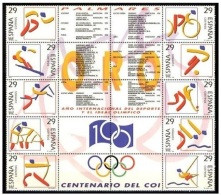 ESPAÑA 1994 - MEDALLAS OLIMPICAS DE ORO - Edifil Nº 3325-3334 - Yvert 2916-2925 - Hockey (Veld)