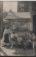 1910 Ca México.Puesto De Aguas Frescas.Foto Manuel Torres.Postal No De Serie. Pieza única - México