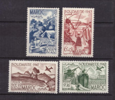 MAROC - 1948-  - 2 Séries De 2 Timbres Neufs ** Cote  12 € - Ungebraucht