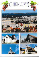 Chenove - Vue Panoramique  L'église Saint Nazaire Les Pressoirs Des Ducs De Bourgogne La Chouette  Toits Bourguignons - Chenove