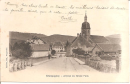 CHAMPAGNEY (70) Avenue Du Grand Pont En 1904 - Champagney
