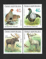 Czech Republic 1998 MNH ** Mi 178-181 Sc 3042-3045 Gefährdete Tierwelt. Tschechische Republik. C - Ungebraucht