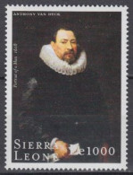 Sierra Leone Mi.Nr. 3436 400.Geb. Van Dyck, Gemälde Männerbildnis (1000) - Sierra Leone (1961-...)