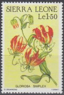 Sierra Leone Mi.Nr. 902 Blüten, Gloriosa Simplex (1,50) - Sierra Leone (1961-...)