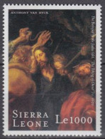 Sierra Leone Mi.Nr. 3442 400.Geb. Van Dyck, Gemälde Der Verrat Des Judas (1000) - Sierra Leone (1961-...)
