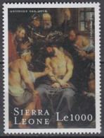 Sierra Leone Mi.Nr. 3447 400.Geb. Van Dyck, Gemälde Beweinung Christi (1000) - Sierra Leone (1961-...)