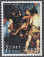 Sierra Leone Mi.Nr. 3444 400.Geb. Van Dyck, Gemälde Kreuztragung (1000) - Sierra Leone (1961-...)