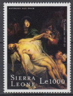 Sierra Leone Mi.Nr. 3459 400.Geb. Van Dyck, Gemälde Beweinung Christi (1000) - Sierra Leone (1961-...)