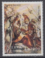 Sierra Leone Mi.Nr. 3457 400.Geb. Van Dyck, Skizze Kreuztragung (1000) - Sierra Leone (1961-...)