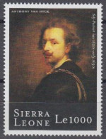 Sierra Leone Mi.Nr. 3464 400.Geb. Van Dyck, Selbstbildnis (1000) - Sierra Leone (1961-...)