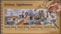 Sierra Leone Mi.Nr. Klbg.6662-65 Afrikanische Leuchttürme - Sierra Leone (1961-...)