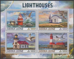 Sierra Leone MiNr. Klbg. 9654-57 Leuchttürme, Ship Lohn Shoal Tacking Point U.a. - Sierra Leone (1961-...)