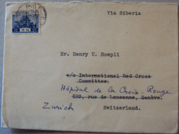 China, 194x, Brief 2, Via Siberia,, Gelaufen - Brieven En Documenten
