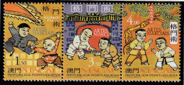 MACAO - N°885/7 ** (1997) Arts Martiaux - Unused Stamps