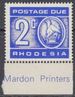 Rhodesien Mi.Nr. P 12 Portomarke, Ziffer + Detail Aus Staatswappen (2) - Zimbabwe (1980-...)