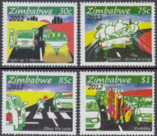 Simbabwe Mi.Nr. 989-92 Sicherheit Im Straßenverkehr (4 Werte) - Zimbabwe (1980-...)