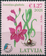 LATVIA - 2021 - STAMP MNH ** - Gladiolus (Gladiolus Imbricatus) (I) - Lettonie