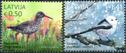 LATVIA - 2018 - SET OF 2 STAMPS MNH ** - Latvian Birds - Latvia
