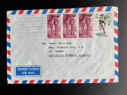 SPAIN ESPANA 1975 AIR MAIL LETTER SANTA CRUZ DE TENERIFE TO ESSEN 03-12-1975 SPANJE - Brieven En Documenten