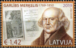 LATVIA - 2019 - STAMP MNH ** - 250 Years Of Birth Of Garlībs Merķelis, Author - Latvia