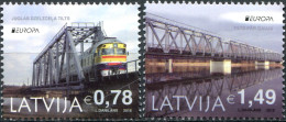 LATVIA - 2018 - SET OF 2 STAMPS MNH ** - Bridges - Lettland