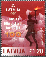 LATVIA - 2022 - STAMP MNH ** - 100th Anniversary Of The Latvia Olympic Committee - Letland