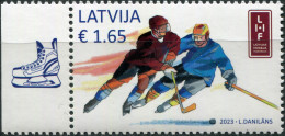 LATVIA - 2023 - STAMP MNH ** - World Ice Hockey Championships (IV) - Latvia