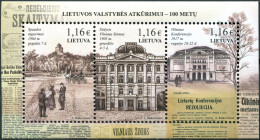 LITHUANIA - 2017 - MNH ** - Centenary Of The Restoration Of The Lithuanian State - Lithuania