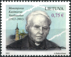 LITHUANIA - 2022 - STAMP MNH ** - Monsignor Kazimieras Vasiliauskas - Lithuania