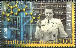 LATVIA - 2020 - STAMP MNH ** - Emilija Gudriniece, Chemist - Lettonia