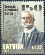 LATVIA - 2021 - STAMP MNH ** - Ernests Birznieks-Upītis, Writer - Lettonia